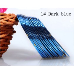 Fir metalic adeziv modele unghii  #01